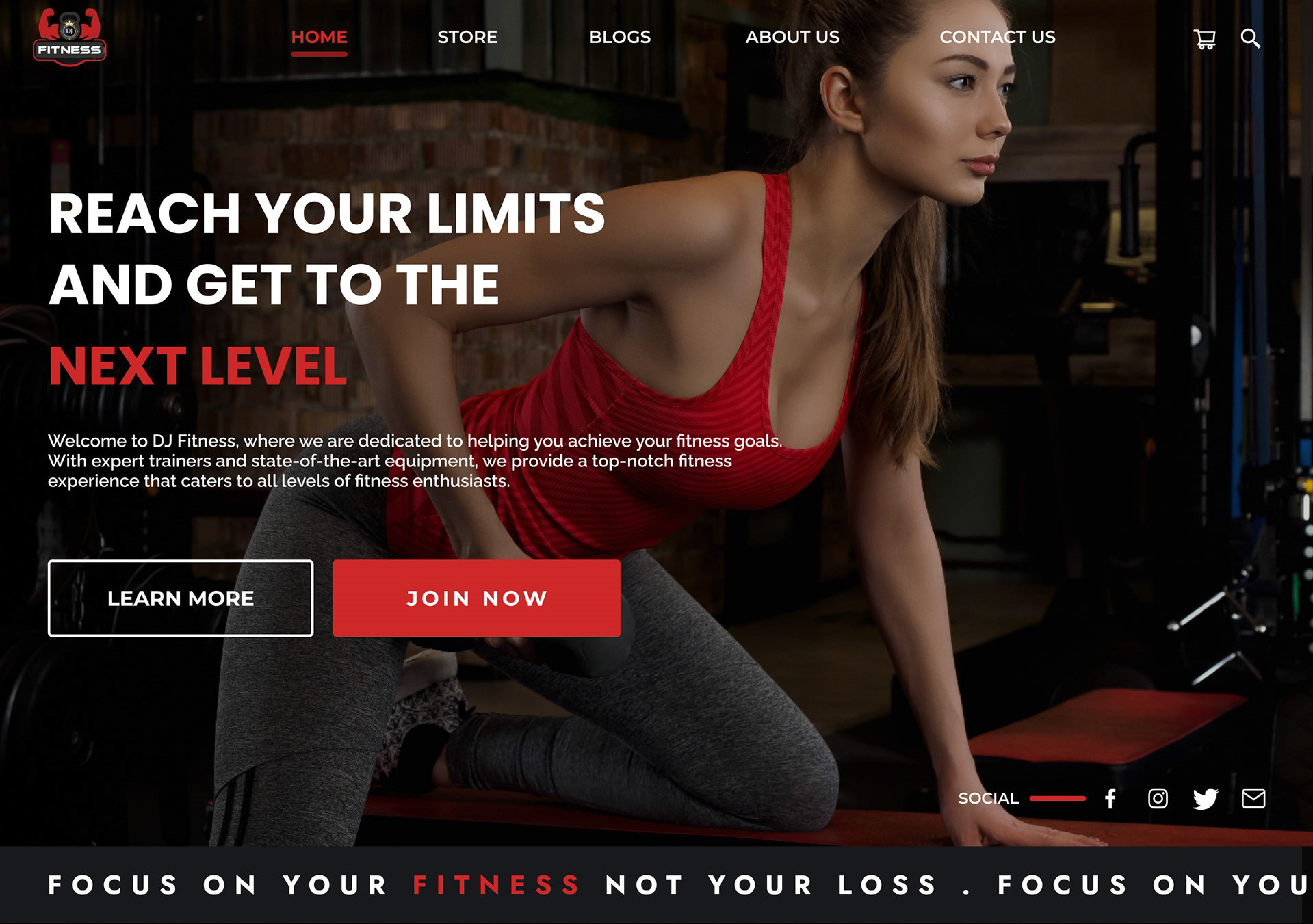 DJ Fitness Website
