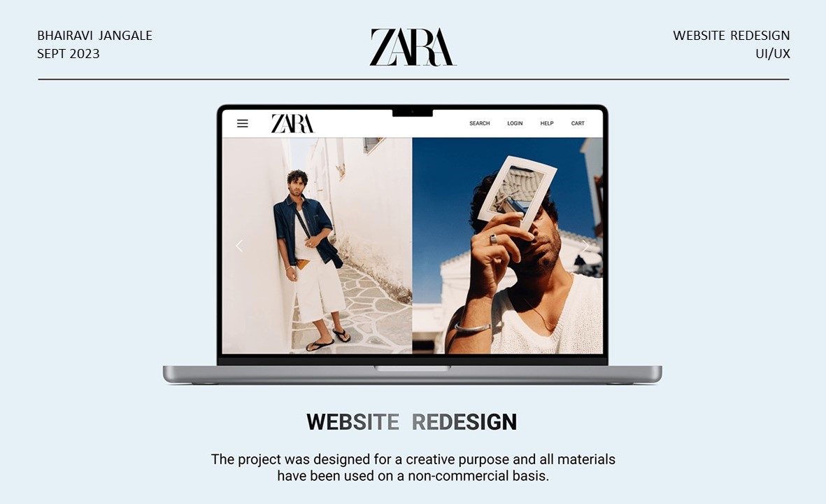 ZARA Website Redesign