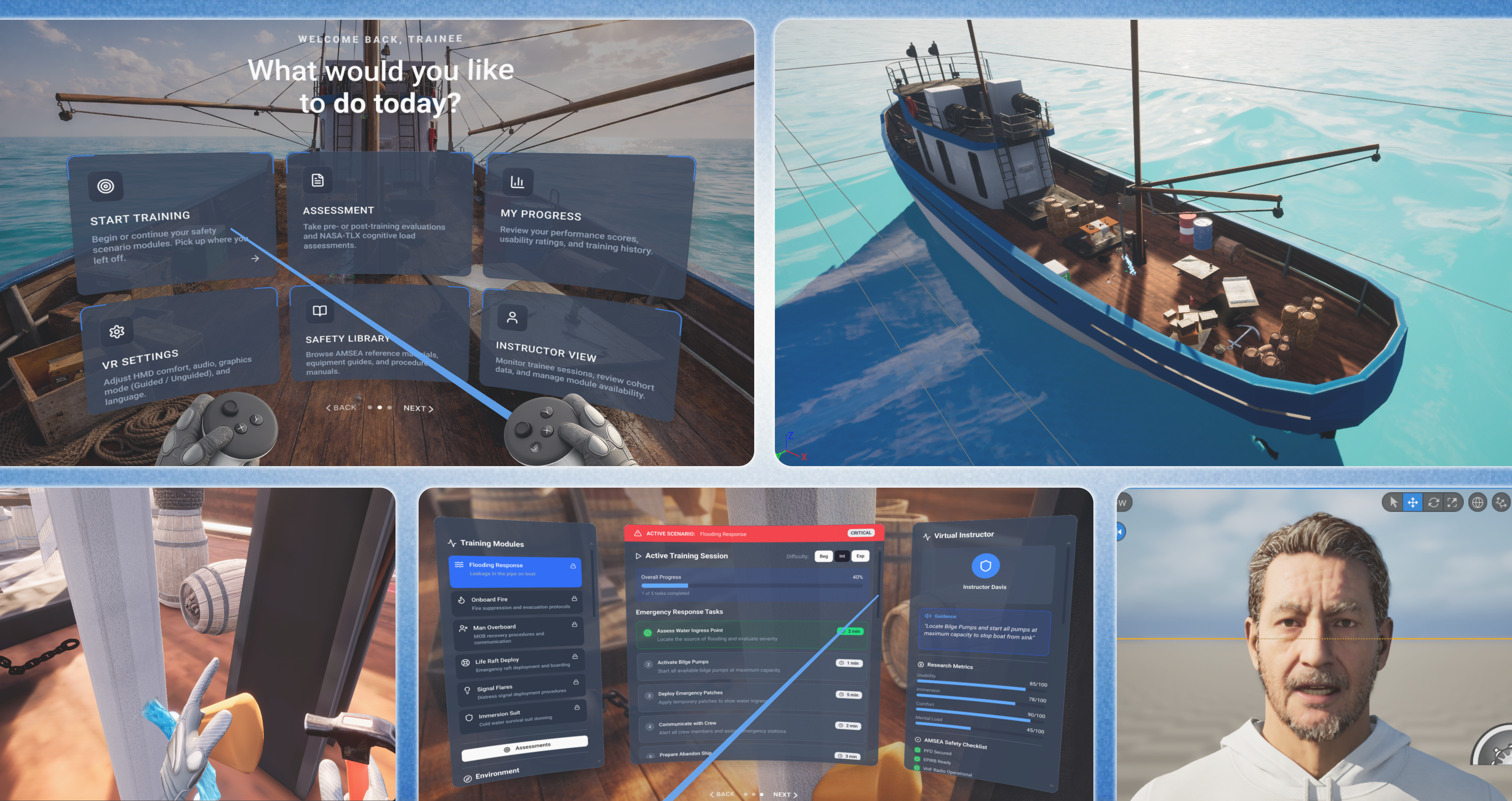 Maritime Safety VR Training showcase